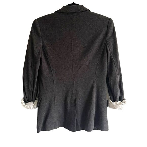 ARITZIA Talula Jersey Blazer Jacket Roll Sleeves
Charcoal Grey 4 - Picture 4 of 11